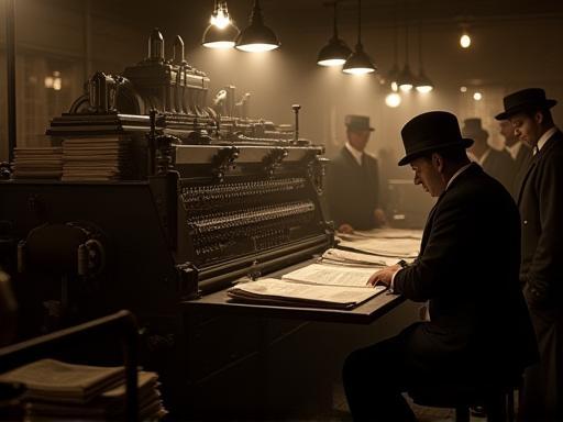 Historic image related to Tokyo Shinpo newspaper printing or office