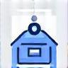 Icon representing market charts or data